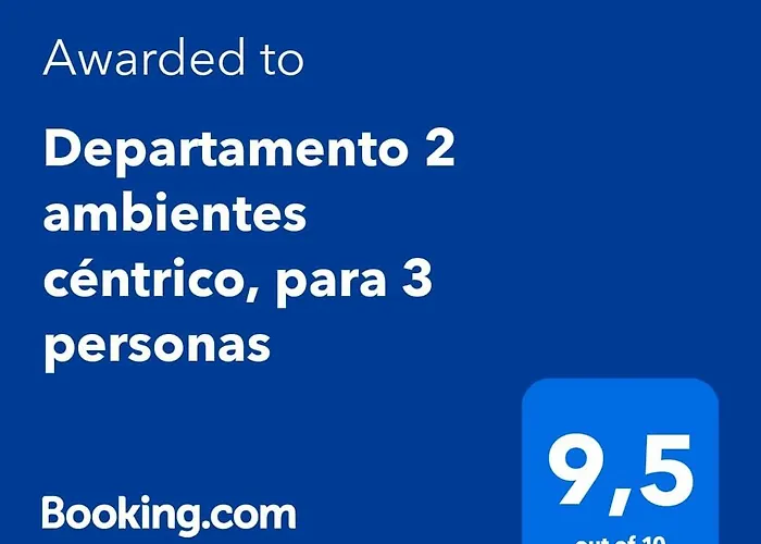 Departamento 2 Ambientes Centrico, Para 3 Personas